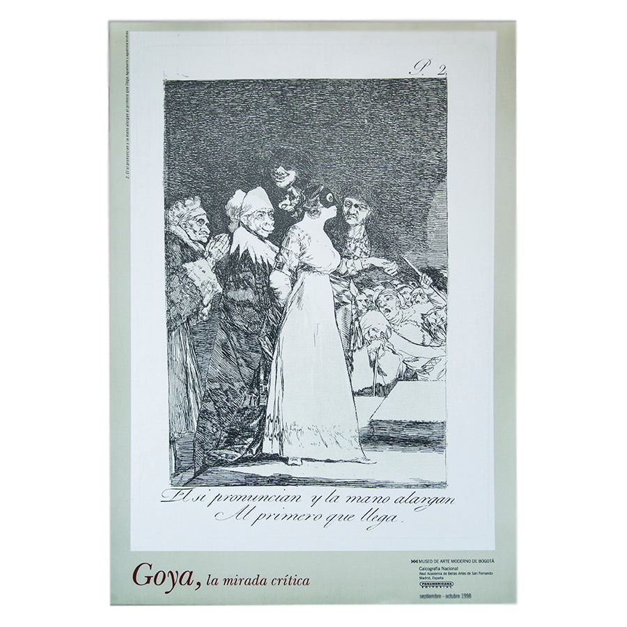 Afiche Goya, la mirada crítica