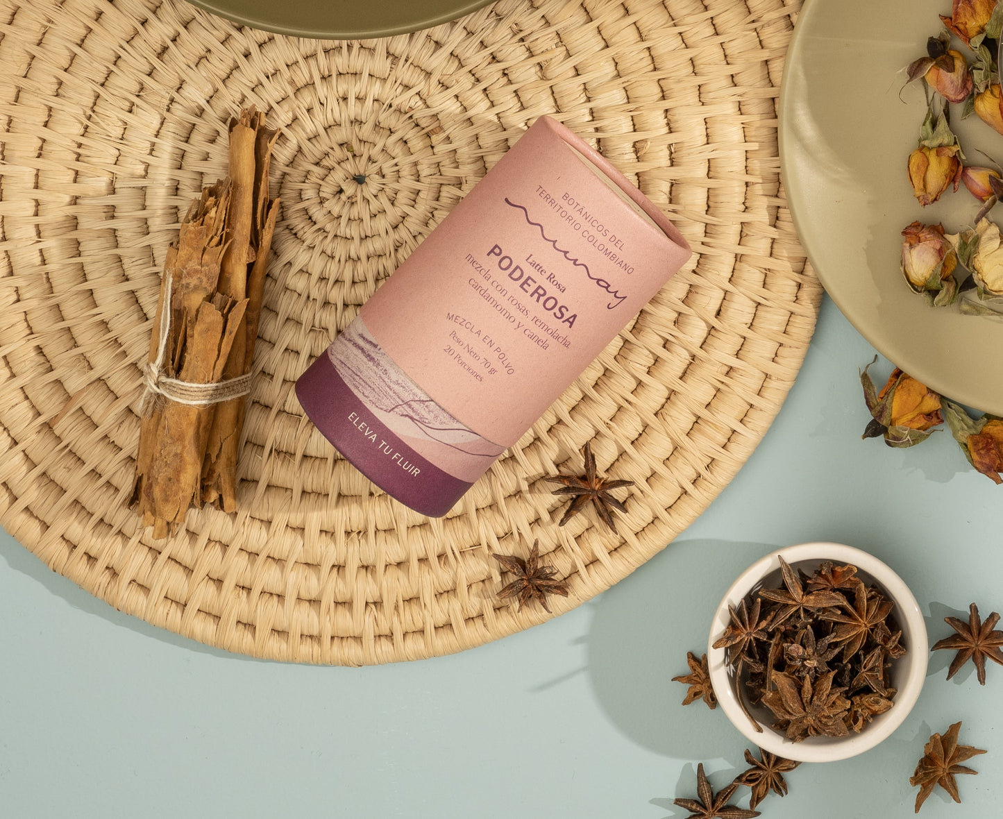 Mezcla en polvo - poderosa (latte rosa)