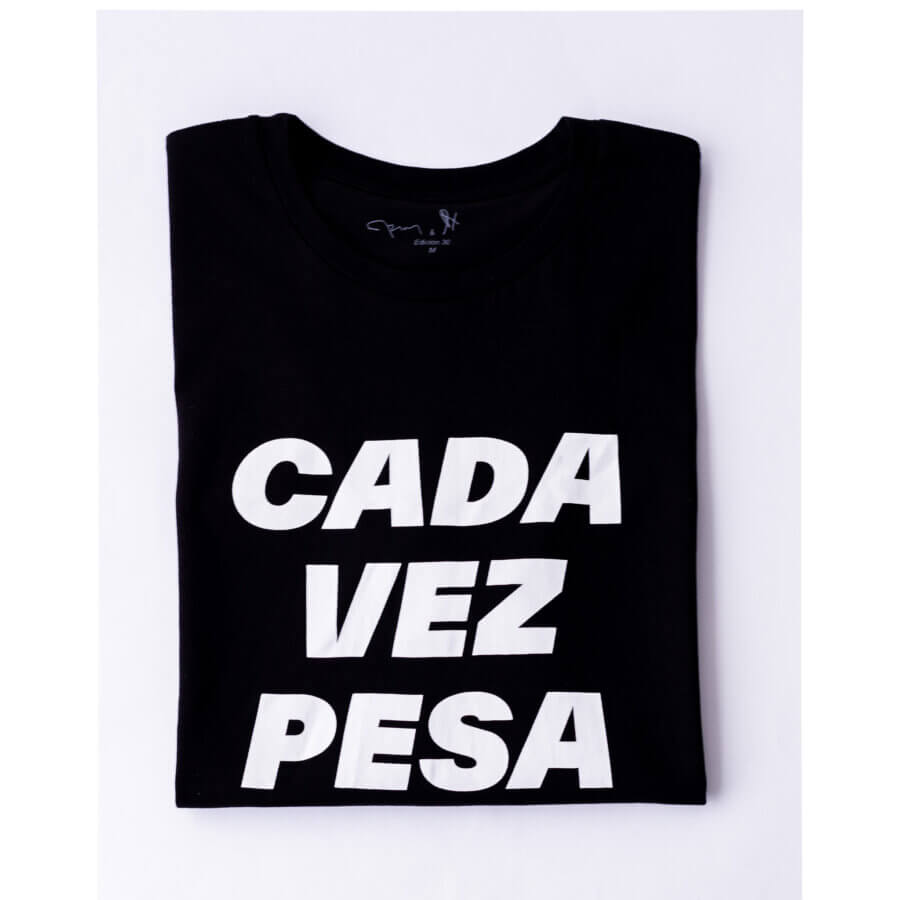 Camiseta CADA VEZ PESA, Fernando Arias y Daniel Felipe Rodríguez