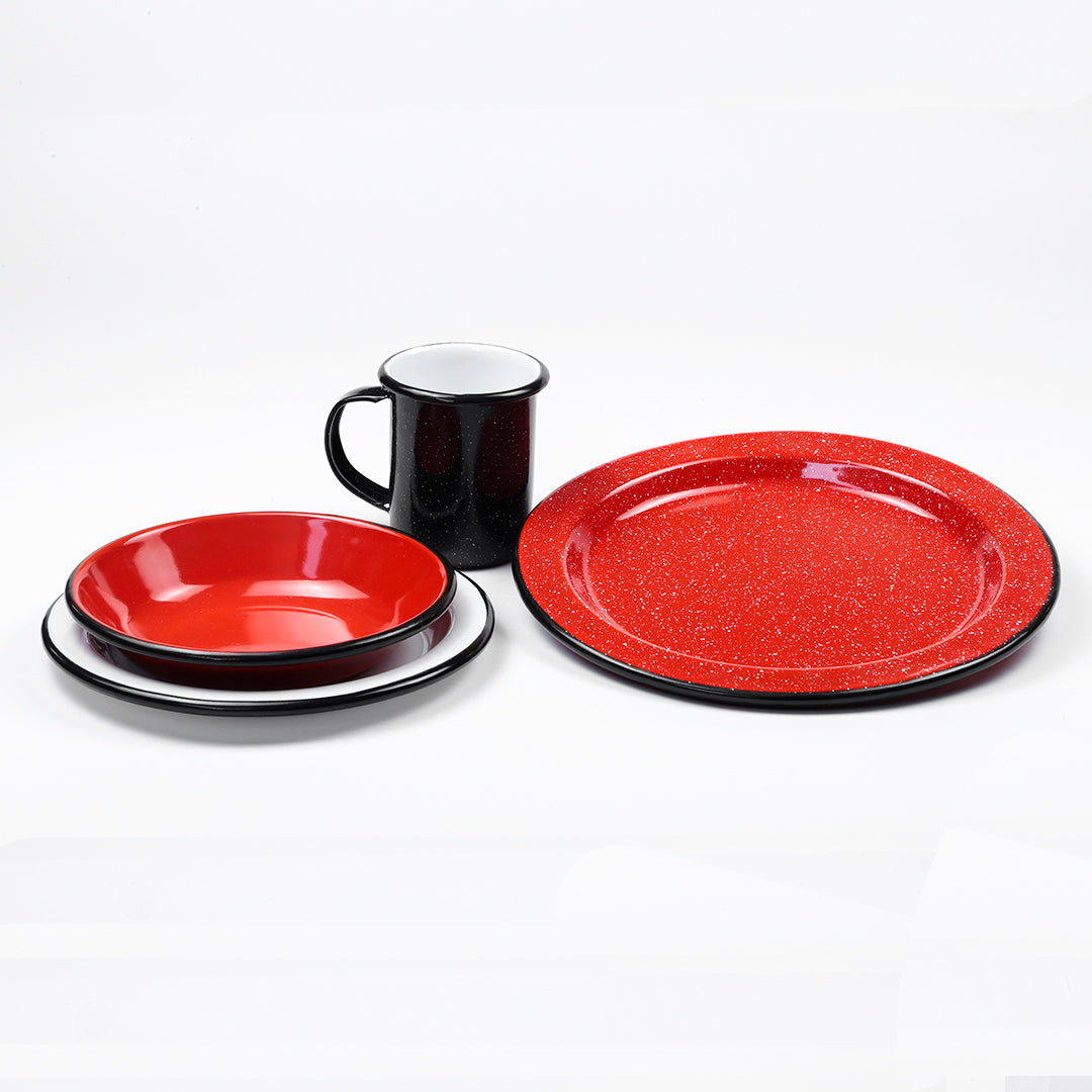 Juego de loza esmaltada