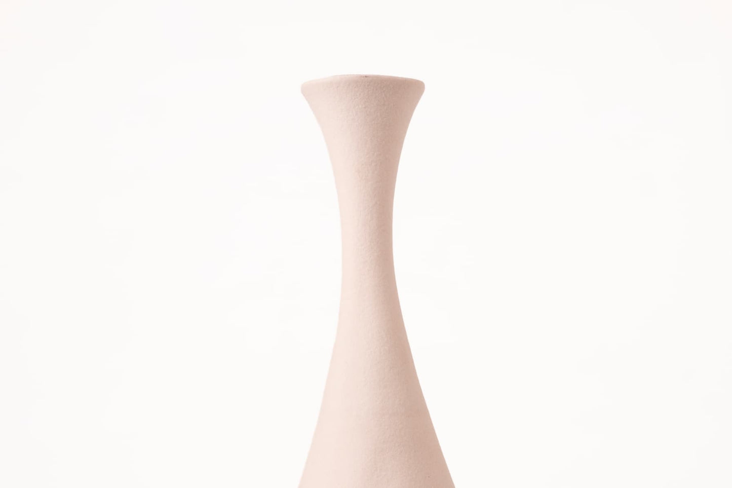 Jarrón de cerámica contemporánea color blanco