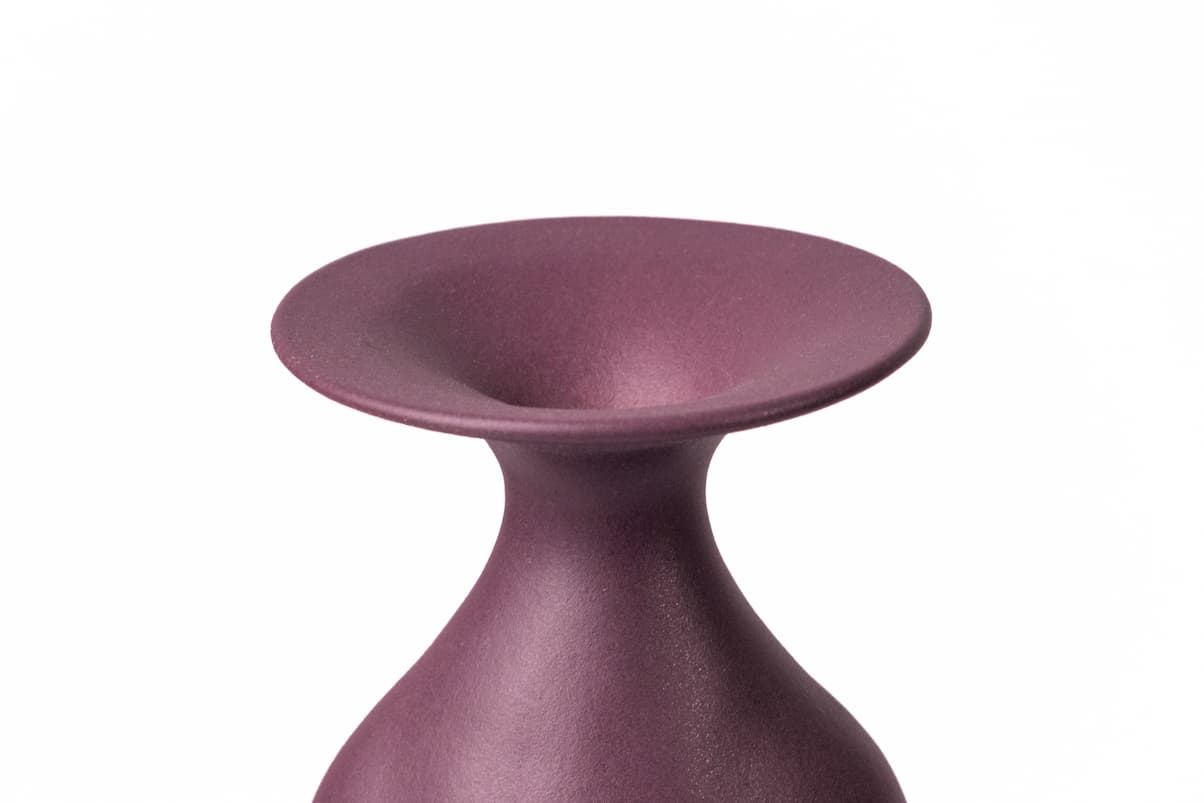 Jarrón de cerámica estilo art deco - color violeta