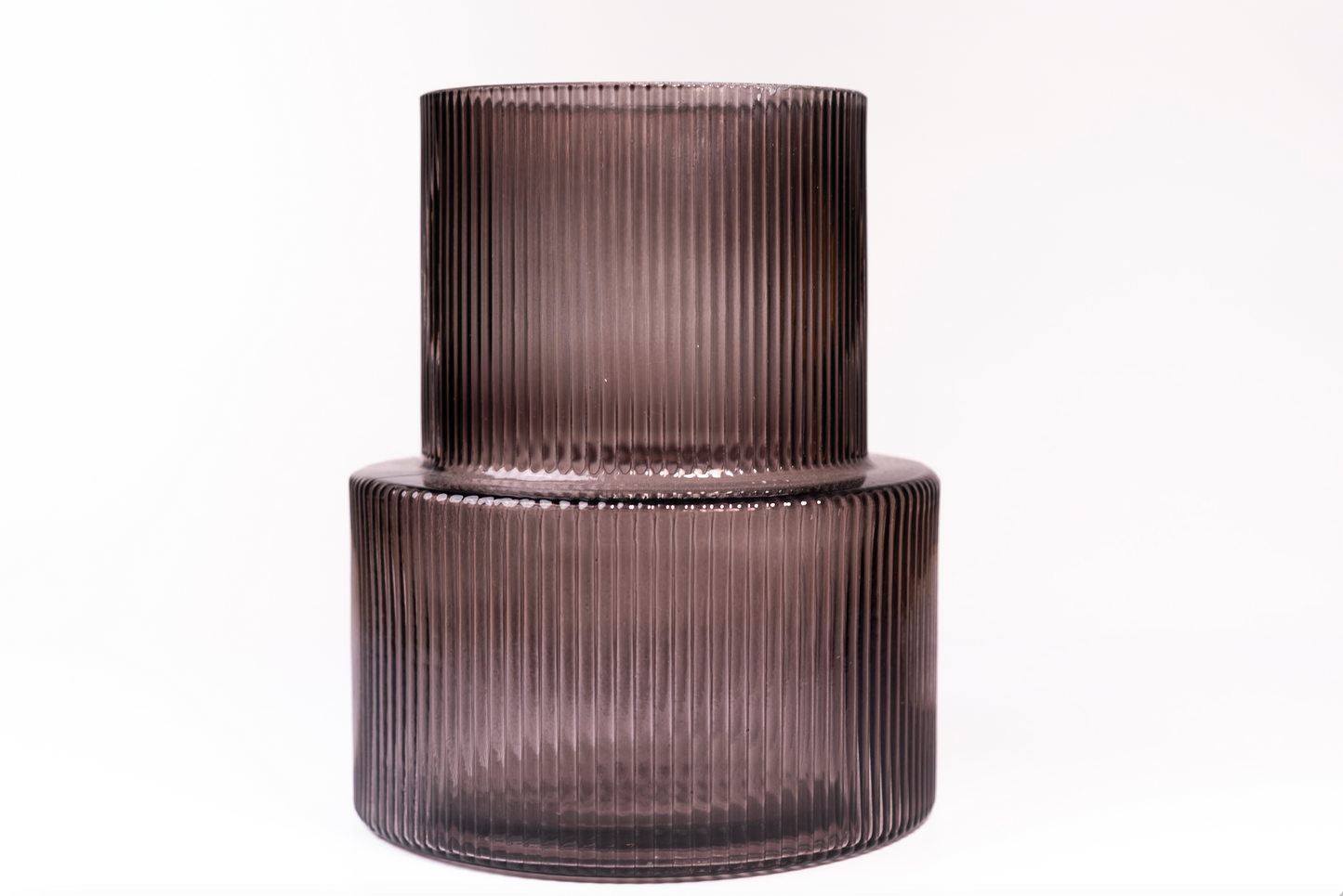 Jarrón de vidrio minimalista