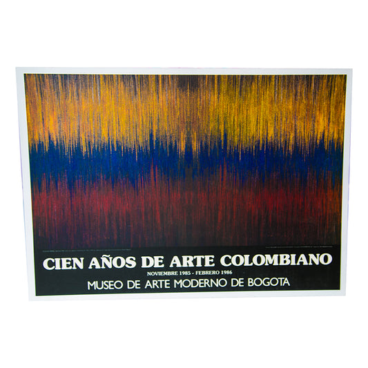 Afiche 100 años de arte Colombiano