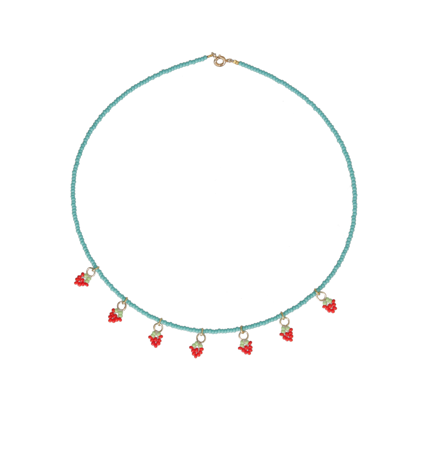 Collar "Jardín de fresa"