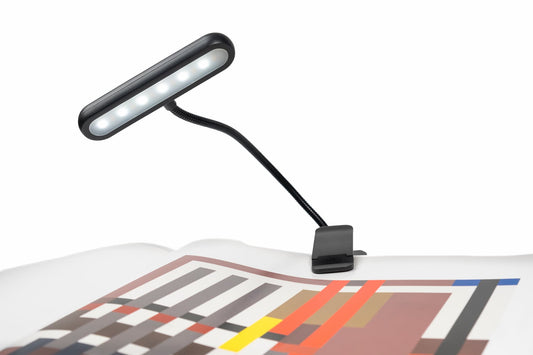 Linterna LED recargable para libros