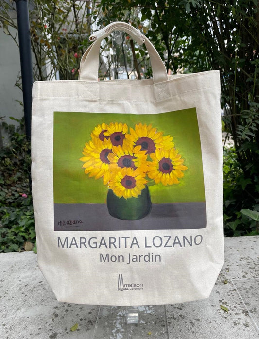 Tote bag girasoles de la serie "Mon Jardin"