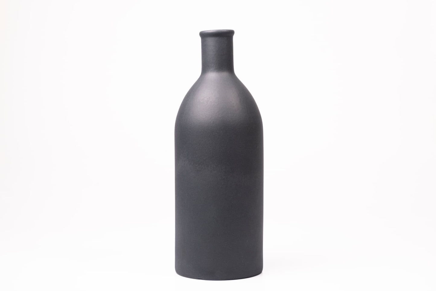Maceta en cerámica mate azul grisáceo