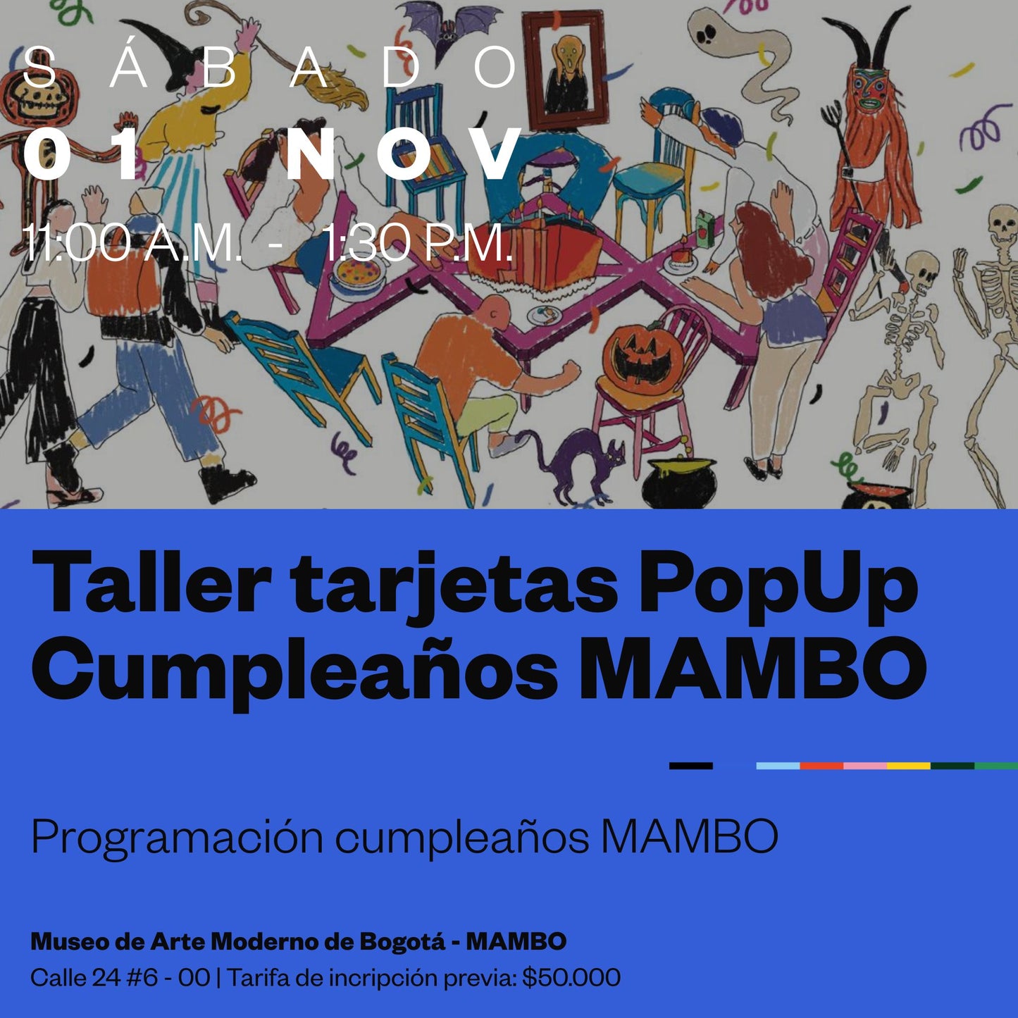 Taller de tarjetas popup - Cumpleaños MAMBO
