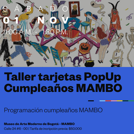 Taller de tarjetas popup - Cumpleaños MAMBO