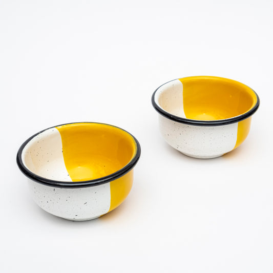 Set de 2 minibowls en cerámica esmaltada