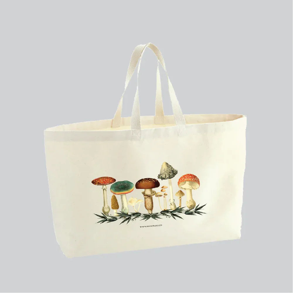 Tote Bag de Lona con Diseño Mush | Escribana